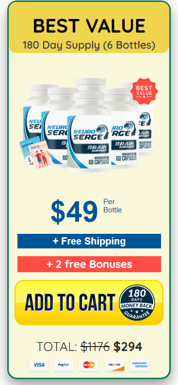 6 Days Neuro serge Bottles Offer